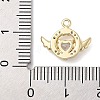 Brass with Cubic Zirconia Charms KK-Q817-01G-3