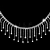 Rhinestone & Iron Tassels Chain PW-WG44583-01-1
