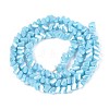 Electroplate Opaque Glass Beads Strands GLAA-N022-4mm-18-3