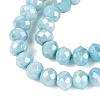 Anti-Tarnish Dyed Rondelle Glass Beads Strands EGLA-T021-3mm-17-07-3