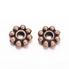 Alloy Daisy Spacer Beads PALLOY-L166-031-2