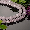 Faceted Natural Rose Quartz Gemstone Bead Strands G-J331-02-8mm-4