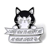 Cartoon Style Cat Enamel Pins JEWB-Q041-02D-1