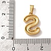 304 Stainless Steel Micro Pave Clear Cubic Zirconia Pendants CU-CBA703A-05G-S-3
