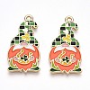 Alloy Enamel Pendants ENAM-T022-01B-1