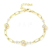 Brass Cable Chains Link Bracelets BJEW-C083-15G-4