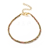 Natural Unakite Round Beaded Bracelet BJEW-JB08238-1