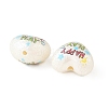 Printed Opaque Acrylic Beads OACR-B054-01K-2