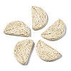 Handmade Reed Cane/Rattan Woven Beads WOVE-S119-20B-2