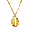 Stylish Stainless Steel Shell Shaped Pendant Necklaces for Women's Daily Wear EM8796-2-2