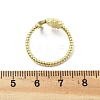 Brass Micro Pave Clear Cubic Zirconia Open Cuff Rings for Women RJEW-S402-03G-3