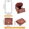 WADORN® 2Pcs 2 Colors Cowhide Leather Change Purse DIY-WR0001-69-3