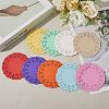 180Pcs 9 Colors Lace Paper Greaseproof Wrap Tissue AJEW-CN0004-29-3