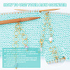3Pcs 3 Styles Acrylic Pendant Knitting Row Counter Chains HJEW-NB00069-5