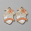 Alloy Enamel Pendants FIND-CJC0011-26B-1