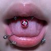 Titanium Steel Tongue Rings WG8D8C3-02-1