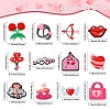 60Pcs 12 Styles Valentine's Day Theme PVC Cabochons FIND-CJ0011-21-2