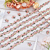 15 Yards Flower Polyester Embroidery Lace Ribbon OCOR-WH0070-77C-4
