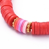 Handmade Polymer Clay Heishi Beaded Necklaces NJEW-JN02723-02-2