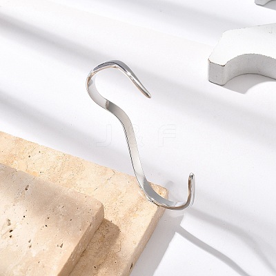 304 Stainless Steel Cuff Bangles for Women BJEW-B108-11P-1