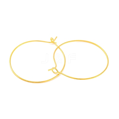 Brass Wine Glass Charm Rings Hoop Earrings X-EC067-3G-1
