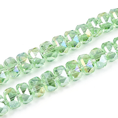 Electroplate Glass Beads Strands EGLA-T021-20H-1