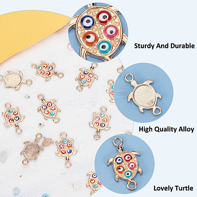 Alloy Enamel Connector Charms ENAM-PH0002-26-1