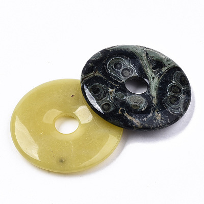 Natural & Synthetic Mixed Gemstone Pendants G-S364-073-1