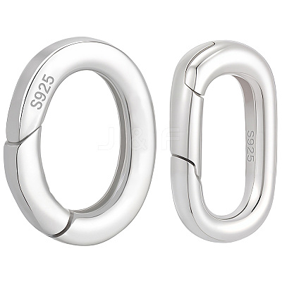 925 Sterling Silver Spring Gate Rings STER-BBC0009-28-1