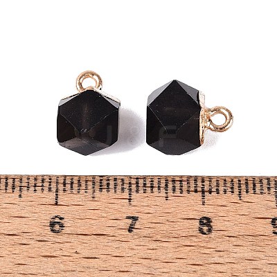 Natural Obsidian Pendants G-N359-18G-01-1