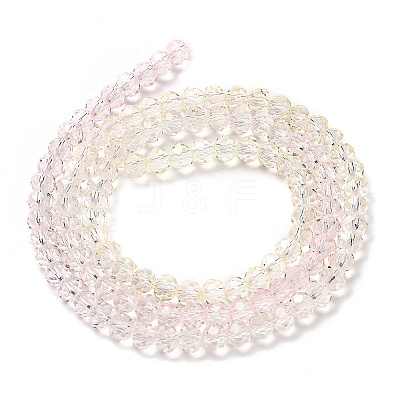 Transparent Painted Glass Beads Strands DGLA-A034-T4mm-A25-1