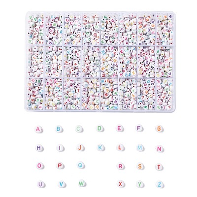 288G 26 Style White Acrylic Beads SACR-X0015-16-1