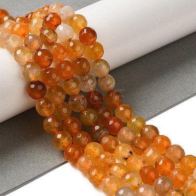 Dyed & Heated Natural Dragon Veins Agate Beads Strands G-P539-A01-19-1
