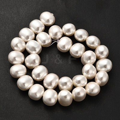 Shell Pearl Beads Strands BSHE-F013-01A-1