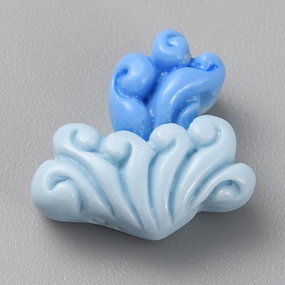 Ocean Theme Opaque Resin Cabochons CRES-WH0013-22A-1