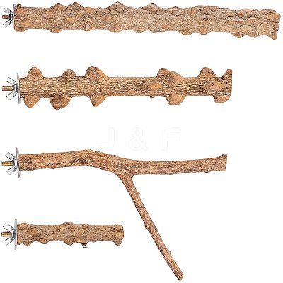 Wood Perch Bird Platform AJEW-GA0001-30-1