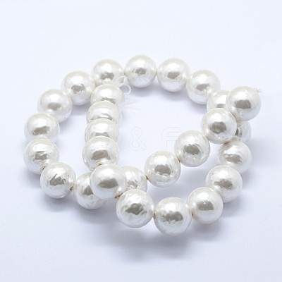 Shell Pearl Beads Strands BSHE-K053-02-10mm-1