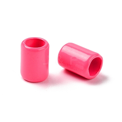 Column Rack Plating Spray Painted Alloy Beads for Jewelry Making PALLOY-F291-01-1