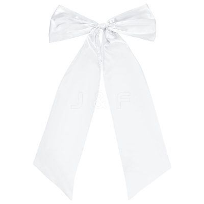 Polyester Big Bowknot for Christmas Decoration HJEW-WH0063-006B-1