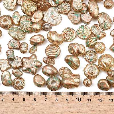Antiqued Acrylic Beads AC-CBAAA05-01F-1