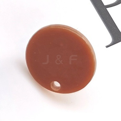 Resin Stud Earring Findings EJEW-CJC0001-14L-1