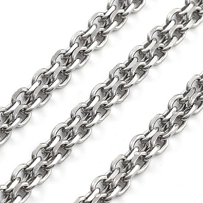 Non-Tarnish 304 Stainless Steel Cable Chain CHS-H026-07B-P-1