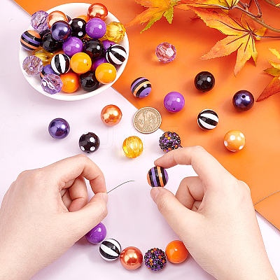 1 Set 12 Styles Resin Beads Set RESI-PH0001-98E-1