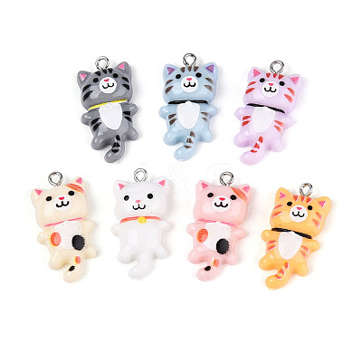 Opaque Resin Pendants RESI-T059-12-1