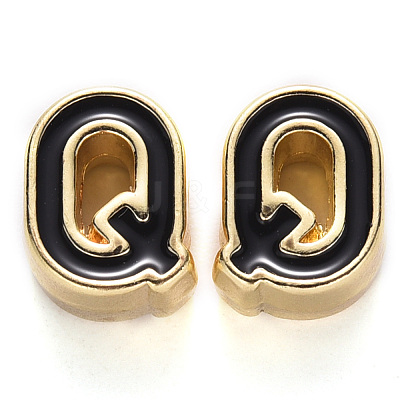 Rack Plating Alloy Enamel Beads ENAM-S122-033Q-NR-1