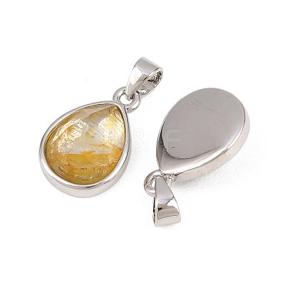 Natural Gemstone Pendants G-O176J-10M-P-1