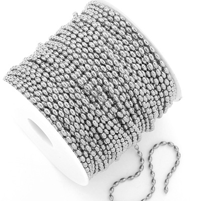Tarnish Resistant Stainless Steel Ball Chains FIND-PW0024-29-1