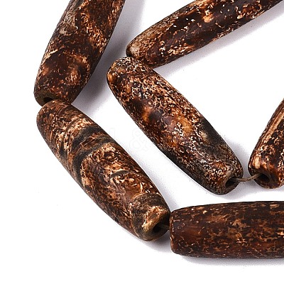 Natural Tree Bark Agate Beads Strands G-Q606-81-1