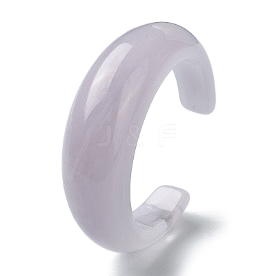 Plain Resin Cuff Bangles LS-BJEW-B074-02B-1