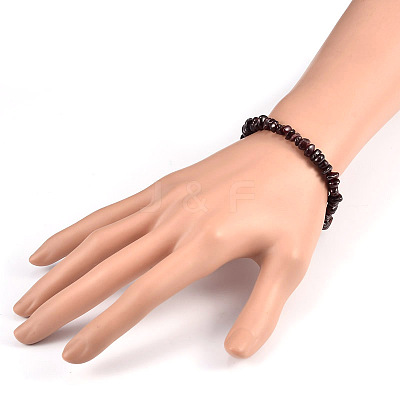 Natural Gemstone Beaded Stretch Bracelets BJEW-JB01823-04-1